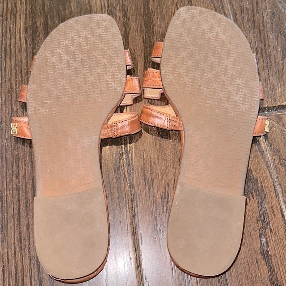 Sam Edelman brown preppy slip on sandals size 7 1/2 - Picture 5 of 6